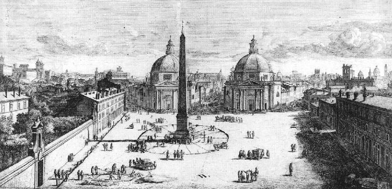  View of the Piazza del Popolo, Rome